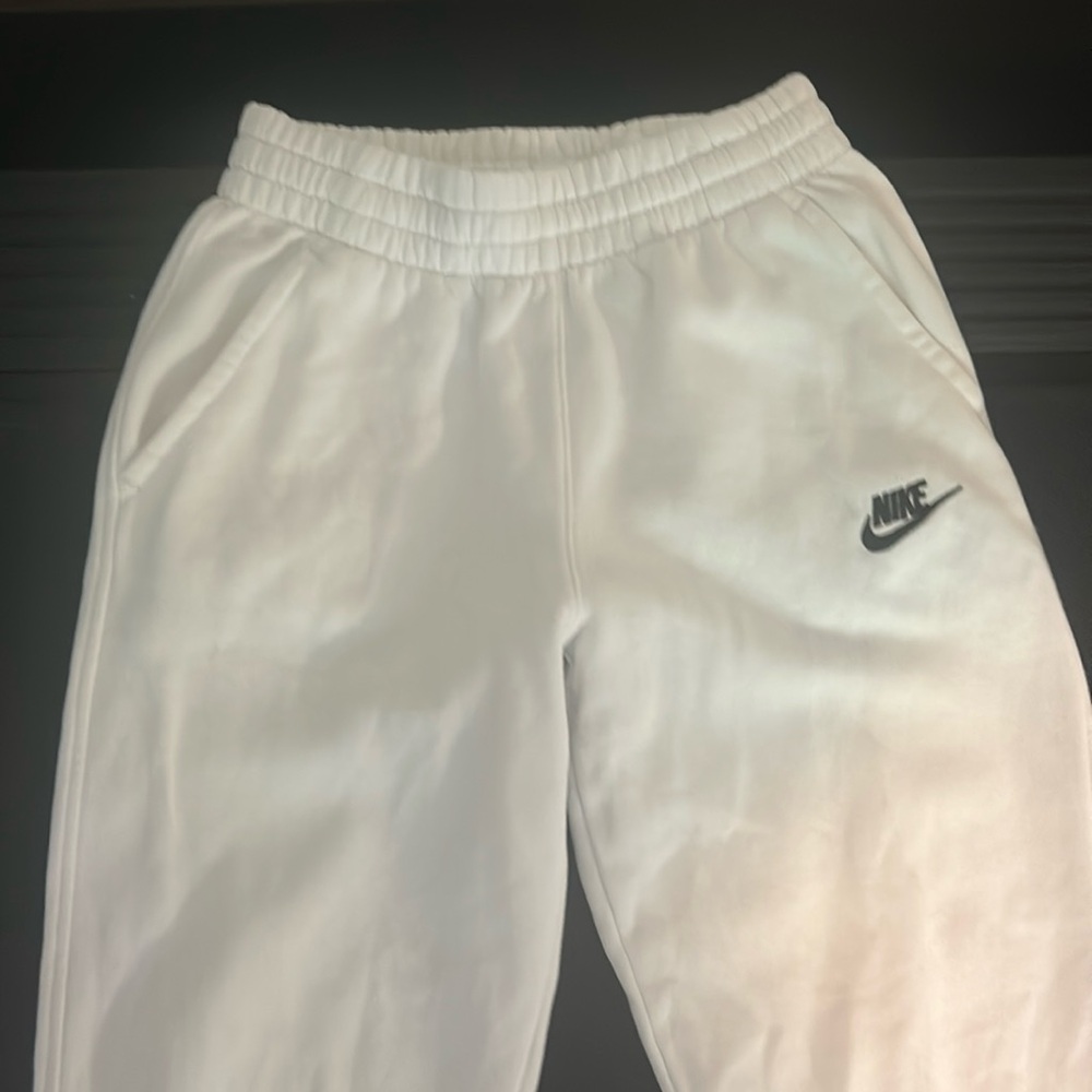 Nike White Sweatpants Size Medium